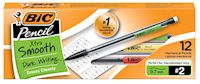 PENCILS, #2, MECHANICAL, BIC, MEDIUM LEAD, 0.7MM, 12/CT MAIN